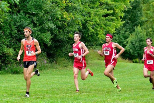 People running outside