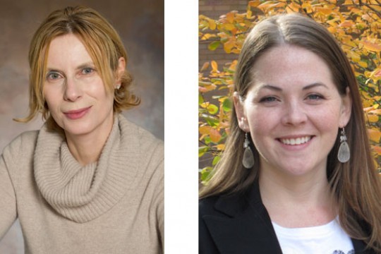 Two portraits side by side