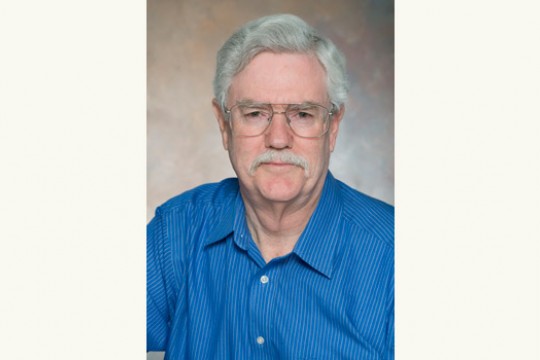 Professor posing for camera