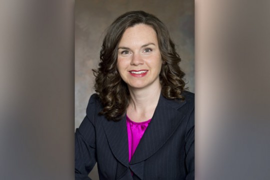 Professor posing for camera