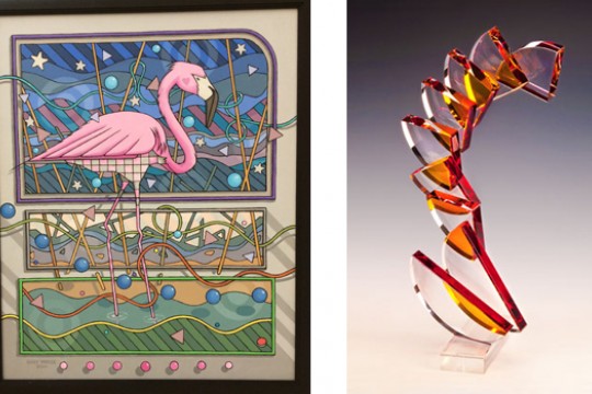 Picture of glass art
