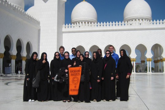 People posing for picture