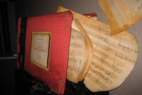 Picture of music sheets
