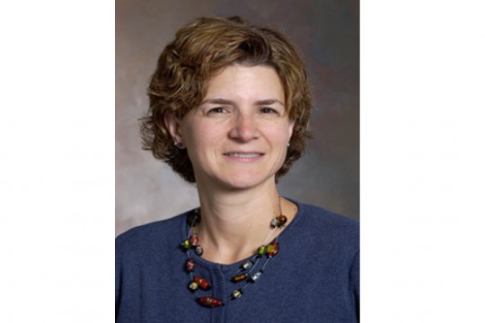 Professor posing for camera