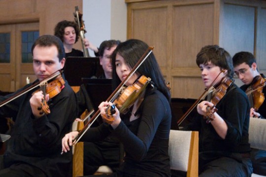 Students playing String Instruments