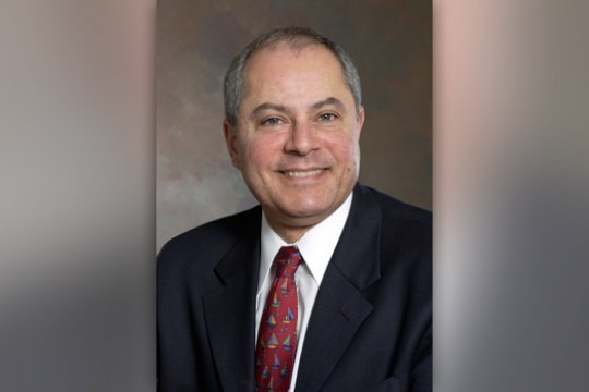 Professor posing for camera