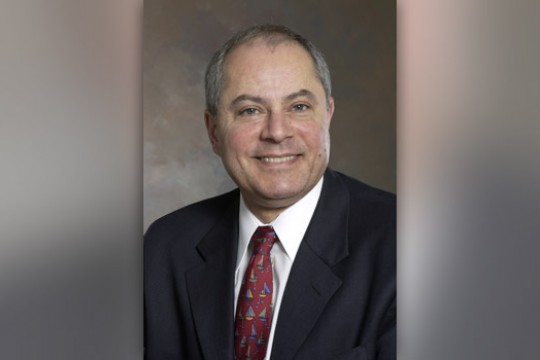 Professor posing for camera