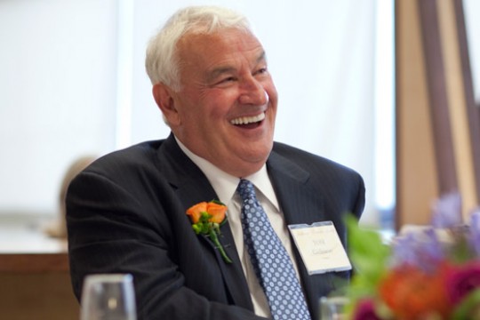 Person laughing at event