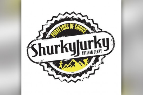 Logo for "ShurkyJurky"