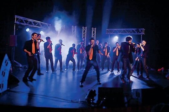 People dancing on stage