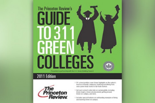 Poster for "The Princeton Reivew's: Guide to 311 Green Colleges"