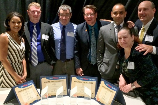 People gathered around table