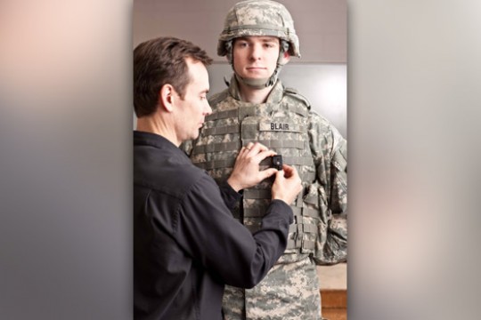 Person posing in uniform