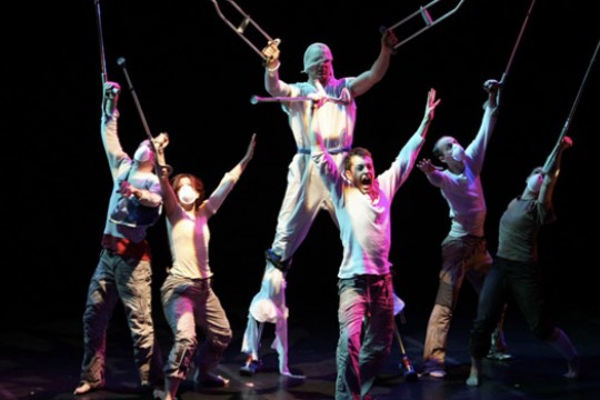 People performing on stage