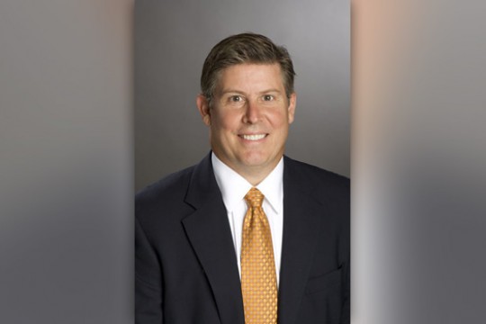 Professor posing for camera