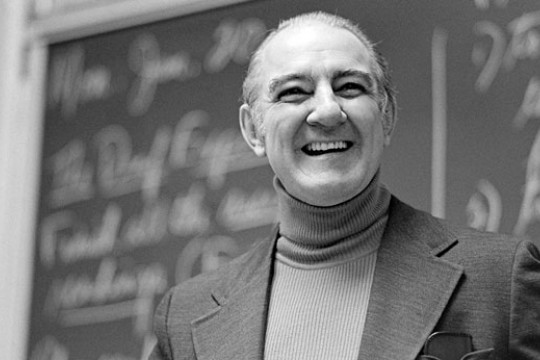 Professor posing for camera