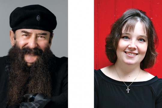 Two portraits side by side