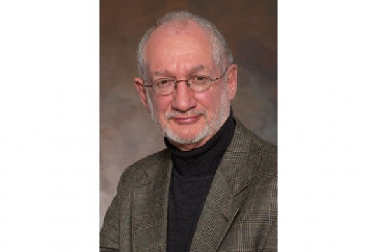 Professor posing for camera