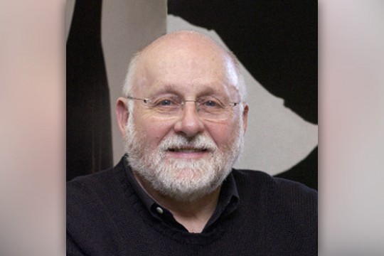 Professor posing for camera