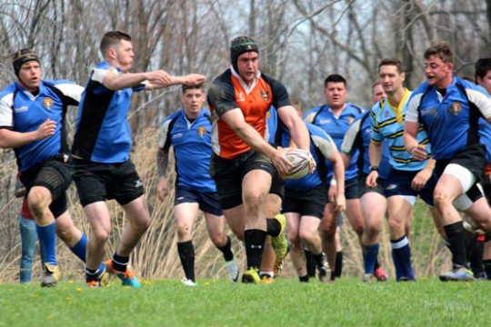 People playing rugby