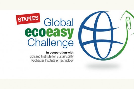 Logo for "Staples Global ecoeasy Challenge"