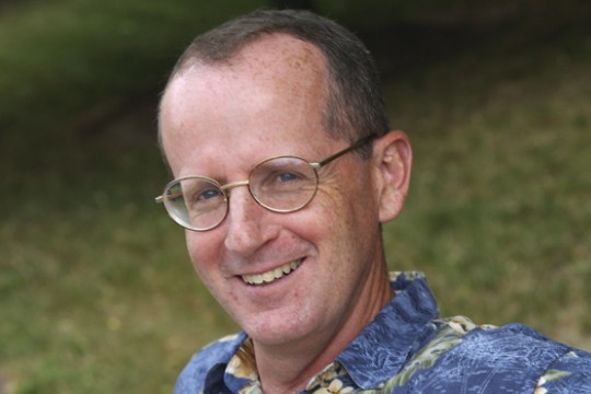 Professor posing for camera