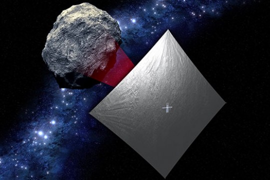  reflective-light solar sails attached to NASA’s Near-Earth Asteroid Scout.