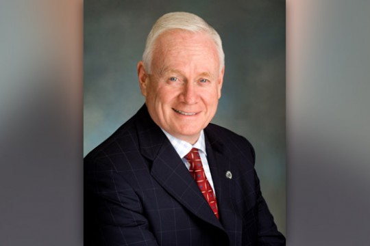 Senator posing for camera