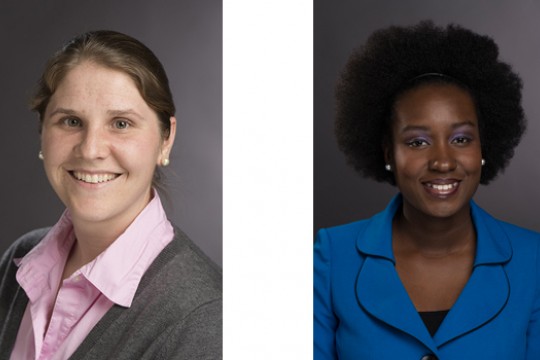 Two portraits side by side