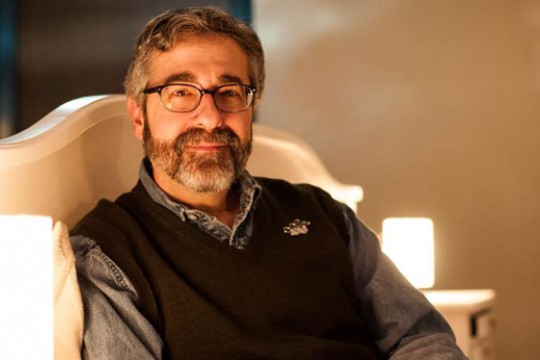 Professor posing for camera