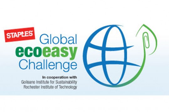 Logo for "Staples Global ecoeasy Challenge"