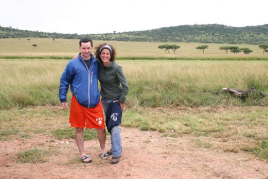 Students posing for camera