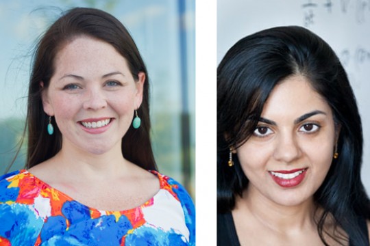 Two portraits side by side