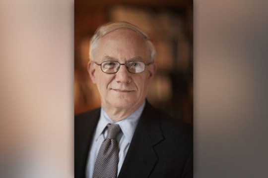 Professor posing for camera