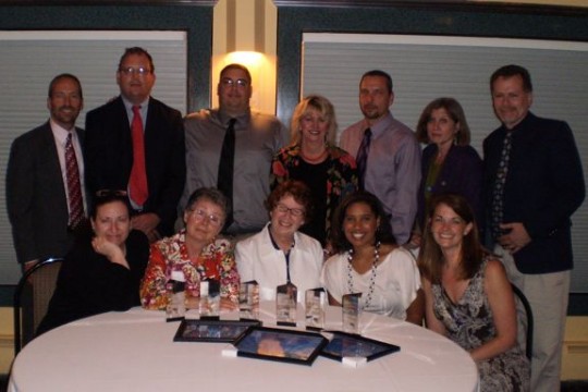 People gathered for picture at event