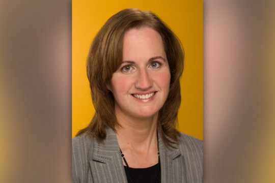 Professor posing for camera