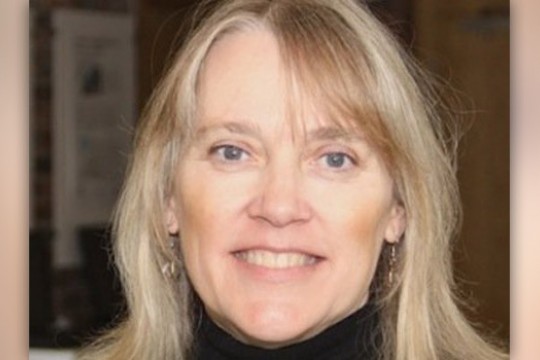 Professor posing for camera