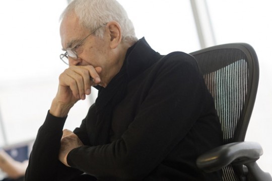 Professor posing for camera