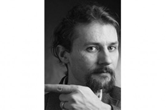 Professor posing for camera