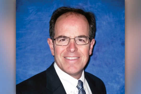 Professor posing for camera