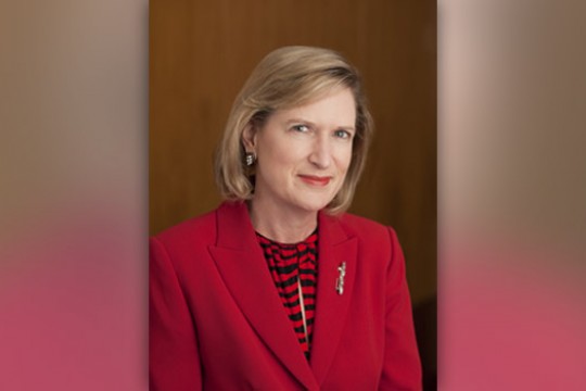 Professor posing for camera