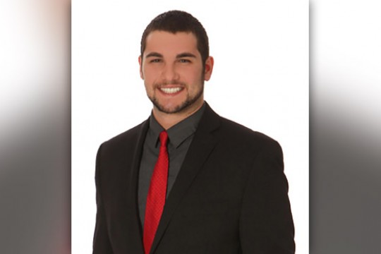 Business man posing for camera