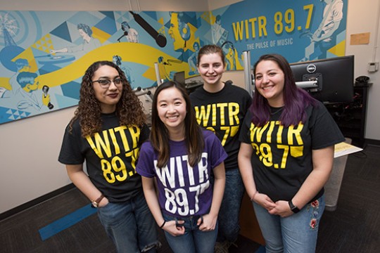 People posing in studio