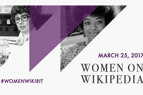 Poster for "Women on wikipedia"