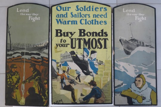 Posters displaying WWI Propoganda