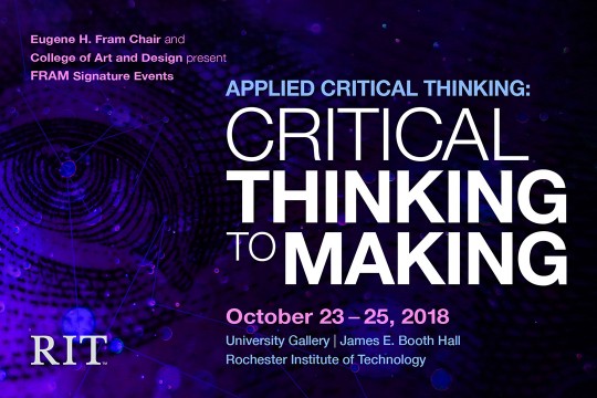 The poster advertisement for this event. A purple background with text overlaying that explains the name, date and details of the event.