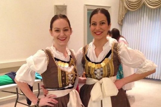 Two women in Croatian dress