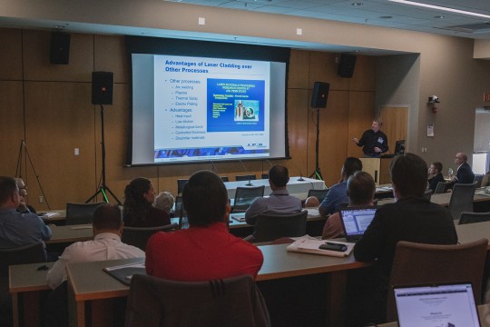 REMADE Institute workshop audience staring at presenter