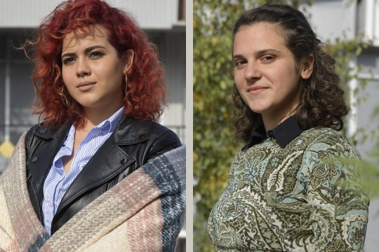 Side-by-side portraits of Andjela Mirkovic and Diellza Geci.