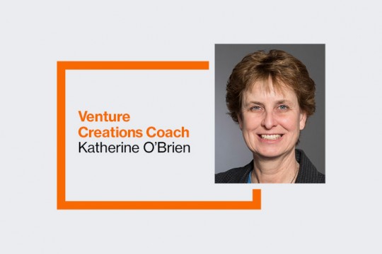 graphic that reads: Venture Creations Coach Katherina O'Brien.